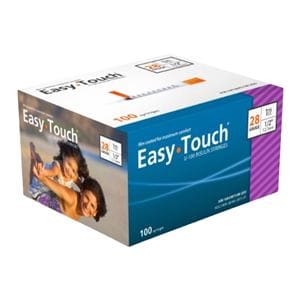 Syringe/Needle EasyTouch Insulin 28g 1/2" 1cc Stainless Steel Con...