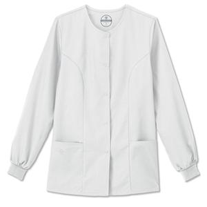 Fundamentals Warm-Up Jacket 2 Pkts StIn Lng Slv 28 in X-Small Wt Womens Ea