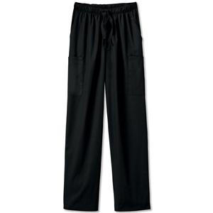 Fundamentals Scrub Pant Adult Unisex Black 65% Polyester / 35% Co...