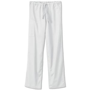 Fundamentals Scrub Pant Adult Unisex White 65% Polyester / 35% Co...