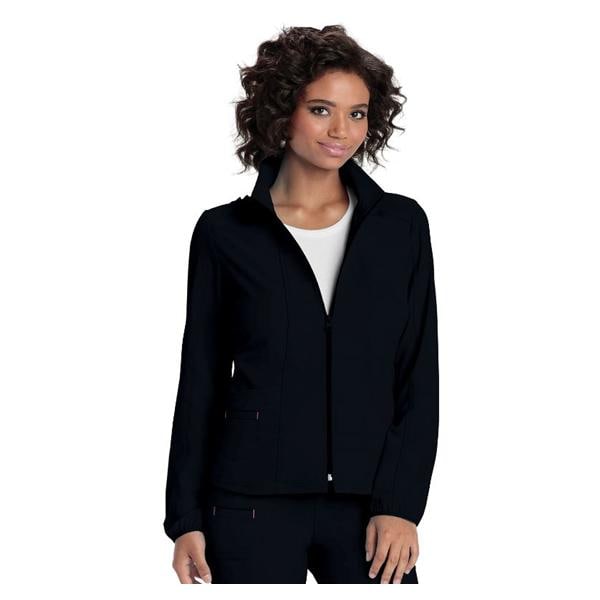 HeartSoul Warm-Up Jacket Adult Womens Black 95% Polyester / 5% Sp...