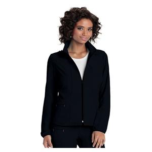 HeartSoul Warm-Up Jacket Adult Womens Black 95% Polyester / 5% Sp...