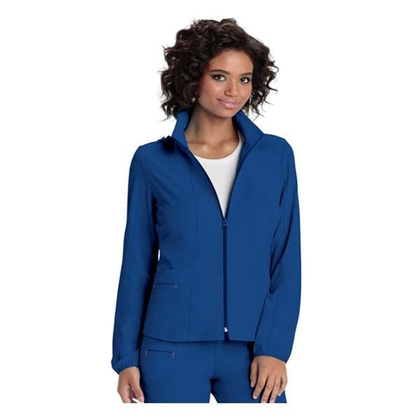 HeartSoul Warm-Up Jacket Long Set-In Sleeves Large Royal Womens Ea
