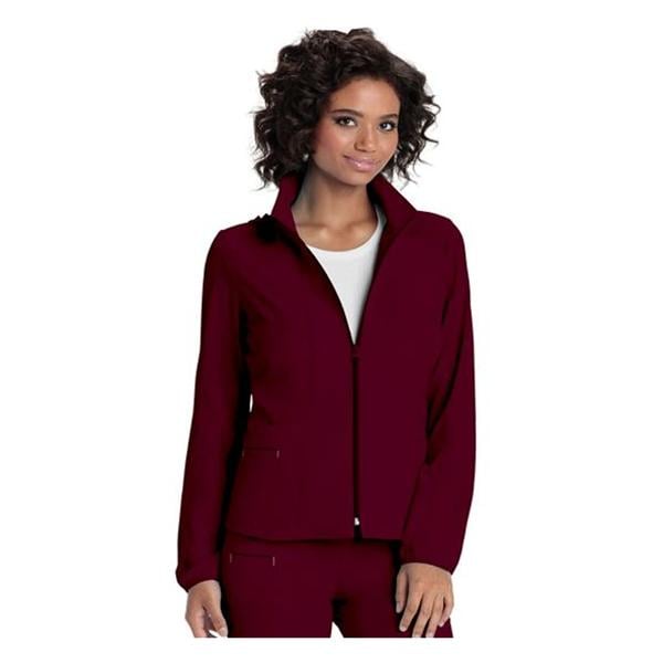 HeartSoul Warm-Up Jacket Adult Womens Wine 95% Polyester / 5% Spa...