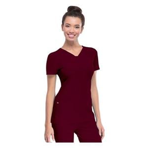 HeartSoul Scrub Shirt Adult Womens Wine 20710 V-Neck 2X Large Eac...