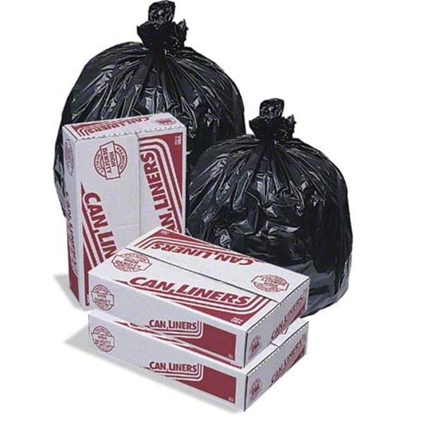 XHeavy Trash Liner Black 40-45 Gallons 40x48" 250/Case