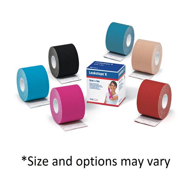 Leukotape K Athletic Tape Rayon 2X5.4yds Red 5/Pk