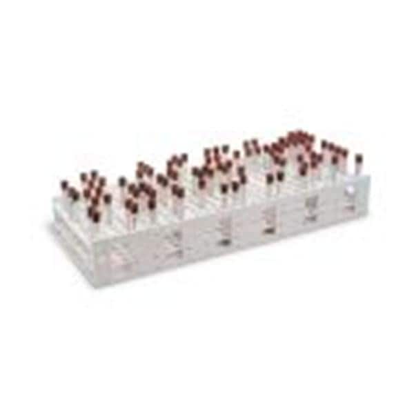 MEGA RACK Test Tube Rack Polypropylene 13.26x10.51x3.58" 16mm 120...