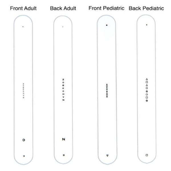 Saccade Testing Fixation Stick Detailed White For Saccade Testing...
