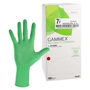 GAMMEX Non-Latex PI Underglove Polyisoprene Surgical Gloves 7.5 Green