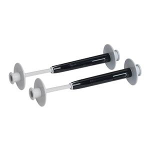 Compact Toilet Paper Spindle Grey Plastic Spring-Loaded For Bobri...