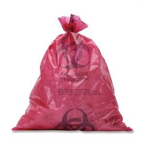 Biohazard Bag 30x41" Red Plastic 250/Pk