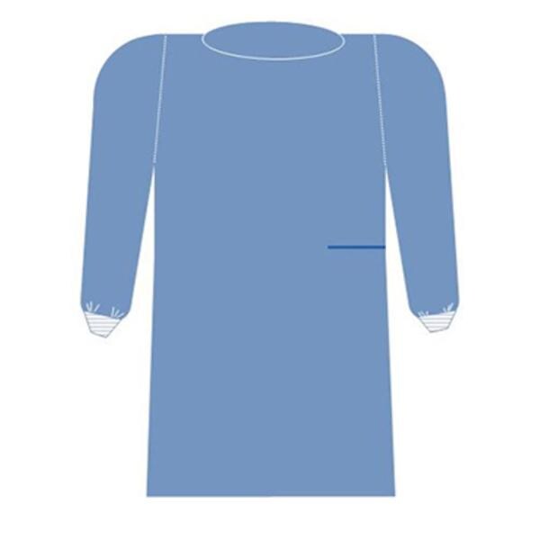Surgical Gown AAMI Level 2 SMS X Large Blue 44/Ca