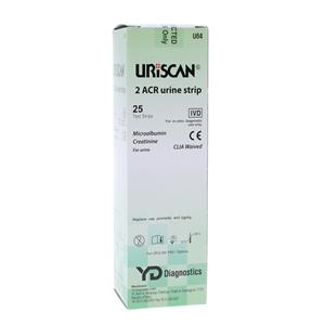 Uriscan Microalbumin and Creatinine Urine Test Strip 25/Bt, 10 BT/CA