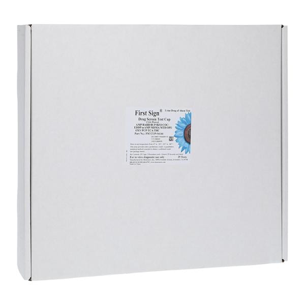 First Sign Test Test Cup CLIA Waived 14 Panel AMP/BARB/BUP/BZO/CO...