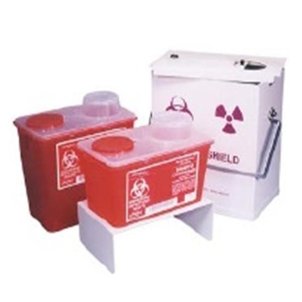 Monoject Sharps Container 2gal Red 10-9/10x10-1/2x6-3/4" Chimney...