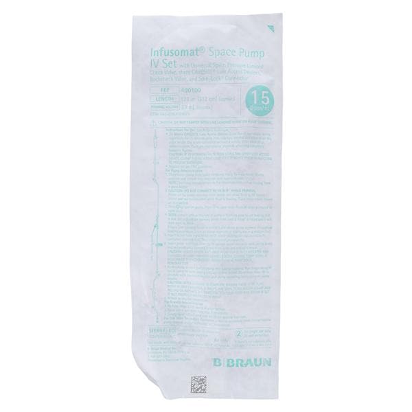 Infusomat IV Set Pump 15 Drops/mL 120" 24/Case