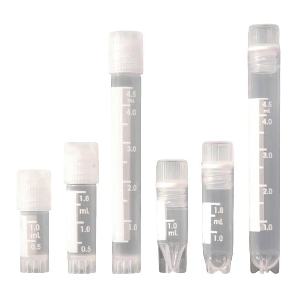 Cryogenic Vial HDPE 5mL Screw Cap 50/Pk