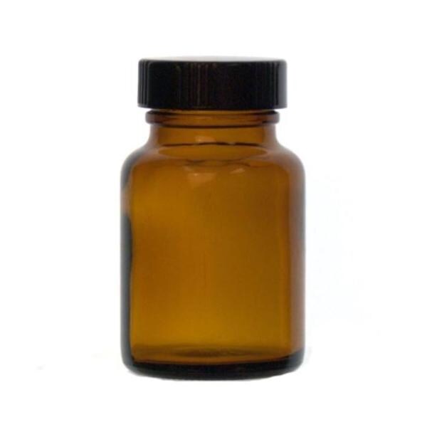 Packer Bottle Glass Amber 8oz