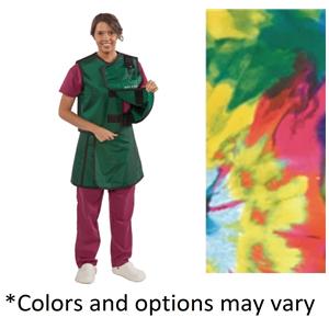 Lead X-Ray Apron Medium Adult Tie-Dye With Collar Ea