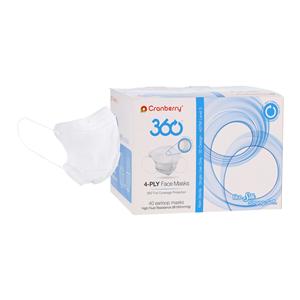 Cranberry 360 Procedure Mask ASTM Level 3 Silver Not Made From Na...