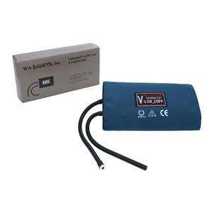 Calibrated V-Lok Blood Pressure Cuff & Inflation Bag Blue Latex E...