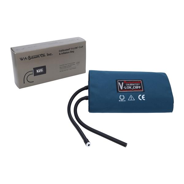 Calibrated V-Lok Blood Pressure Cuff & Inflation Bag Blue Latex E...