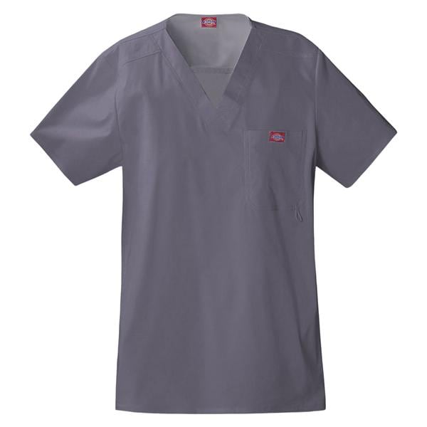 Dickies Scrub Shirt Adult Mens Pewter 81722 V-Neck 5X Large Each