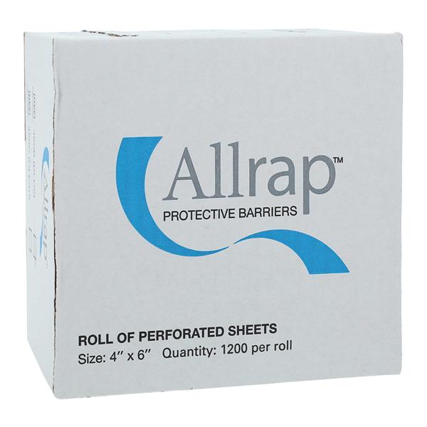 Allrap Film Wrap 4 in x 6 in Clear Disposable 1200/Rl, 12 RL/CA