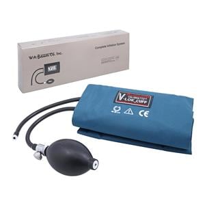 Calibrated V-Lok Blood Pressure Inflation System Dark Brown Latex...
