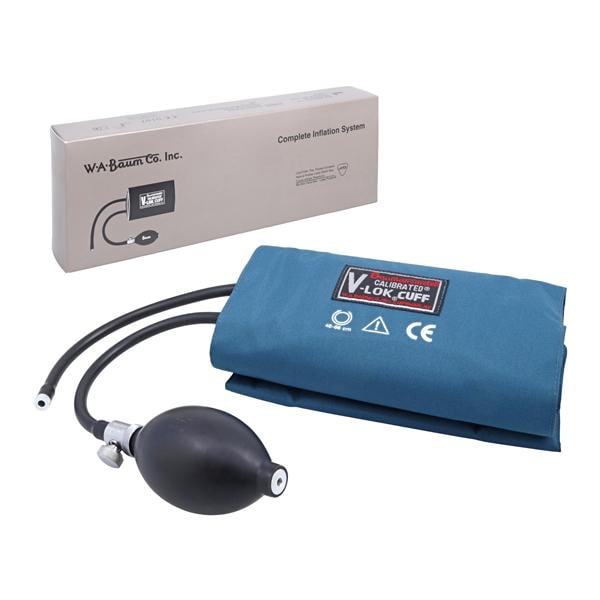 Calibrated V-Lok Blood Pressure Inflation System Dark Brown Latex...