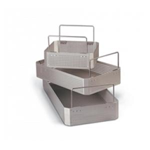 Sterilization Tray 3/4 Size 15-3/4x9-1/2x3" Aluminum Each