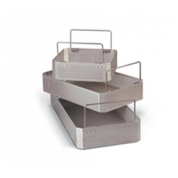 Sterilization Tray 3/4 Size 15-3/4x9-1/2x3" Aluminum Each