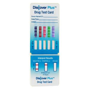 Discover Plus 12 Panel Drug Screen Dipcard CLIA Waived 25/Ca