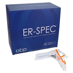ER-SPEC Vaginal Speculum Medium Lighted 18/Box, 4 BX/CA