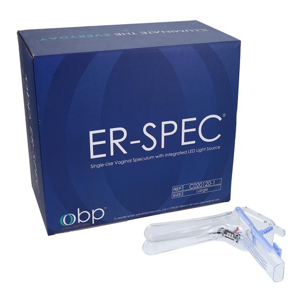 ER-SPEC Vaginal Speculum Large Lighted 16/Box, 4 BX/CA