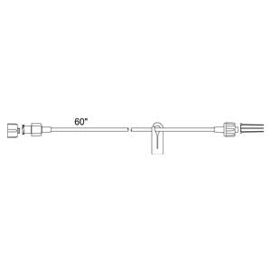 IV Extension Set Needleless 60" 50/Ca