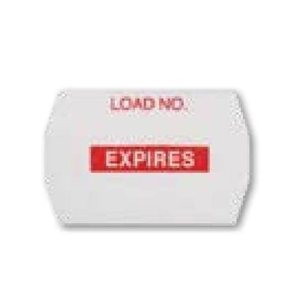 Label Expires Red 800 Count 10RL/Box 10/Bx 10/Bx