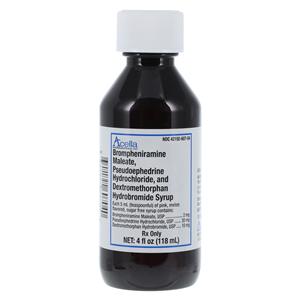Bromphen/Pseudo/Dex Oral Syrup 2mg/30mg/10mg Bottle 4oz Each