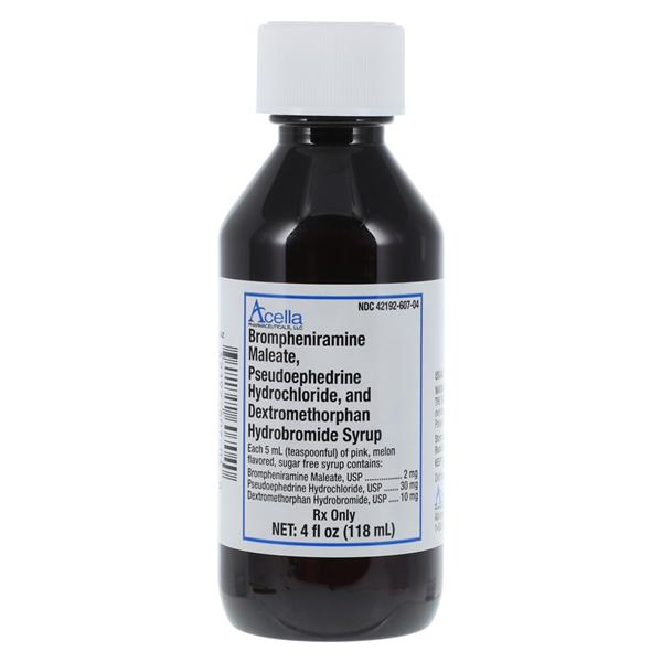 Bromphen/Pseudo/Dex Oral Syrup 2mg/30mg/10mg Bottle 4oz Each