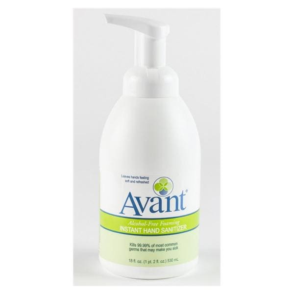 Avant Foam Sanitizer 18 oz Pump Bottle Unscented 6/Case