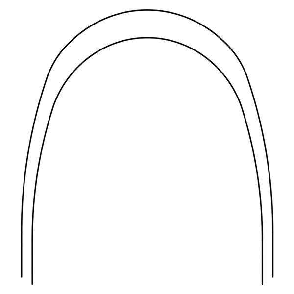 Archwire Nitanium Lower 0.018 in 100/Pk