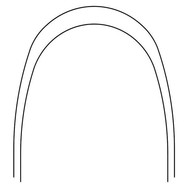 Archwire Nitanium Upper Pro Form Arch 0.016 in x 0.016 in 100/Pk