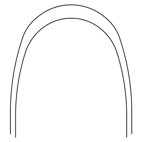 Archwire Nitanium Upper Pro Form Arch .018 x. 025 100/Pk