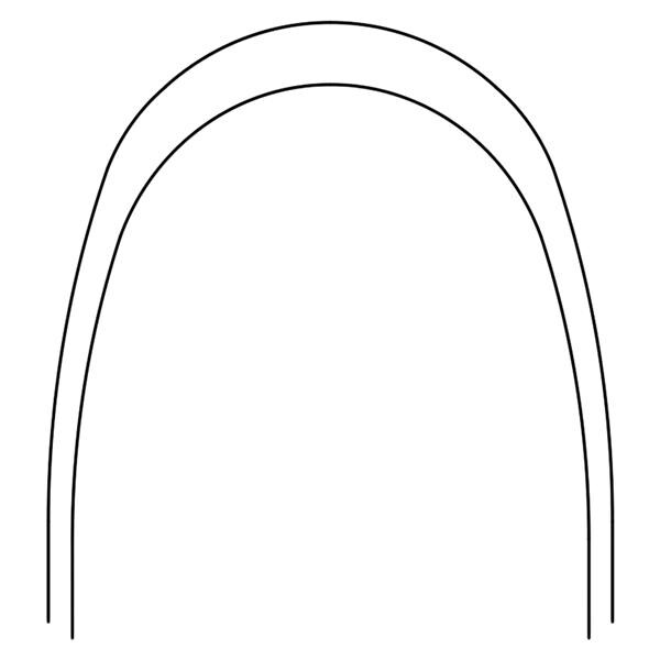 Archwire Nitanium Lower 0.018 in x 0.025 in Ea
