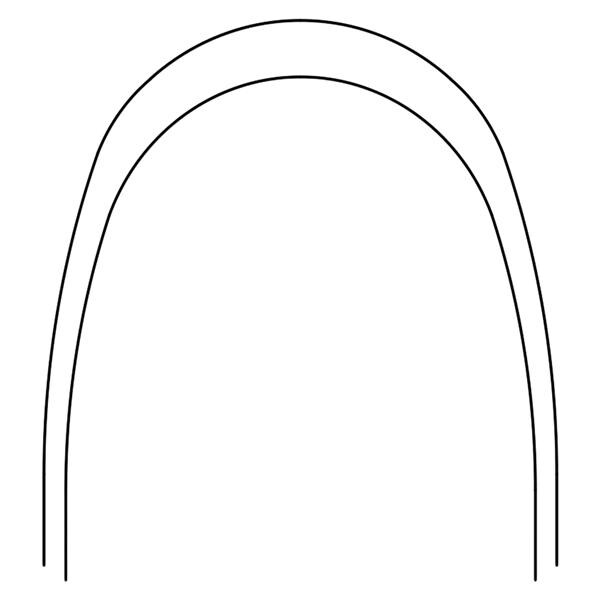 Archwire Nitanium Lower Pro Form Arch 0.017 in x 0.025 in 10/Pk