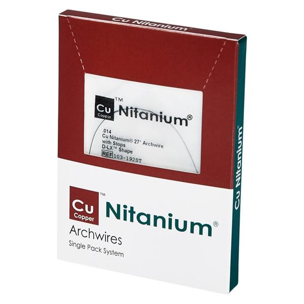 Archwire Copper Nitanium Upper 0.016 in x 0.025 in Ea