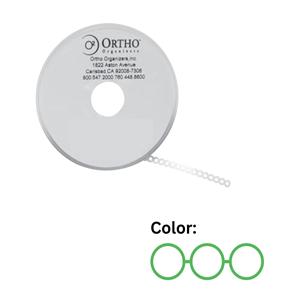 Ortho Organizers Chain Elastic Long 15 Feet Latex-Free Neon Green Ea