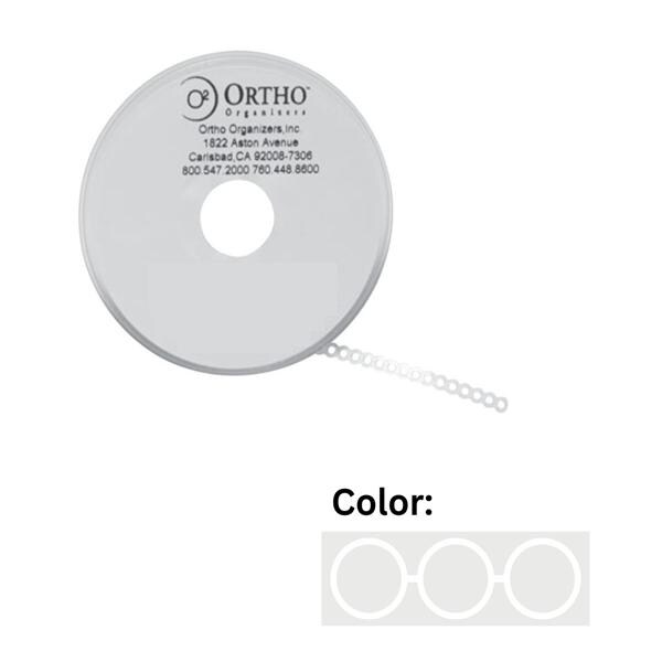 Ligature Ties 0.120 in White 30/Pk