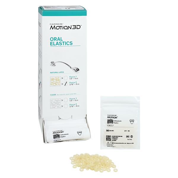 Carriere® Motion™ Elastics Intraoral Elastics 3/16 in Amber 50/Pk
